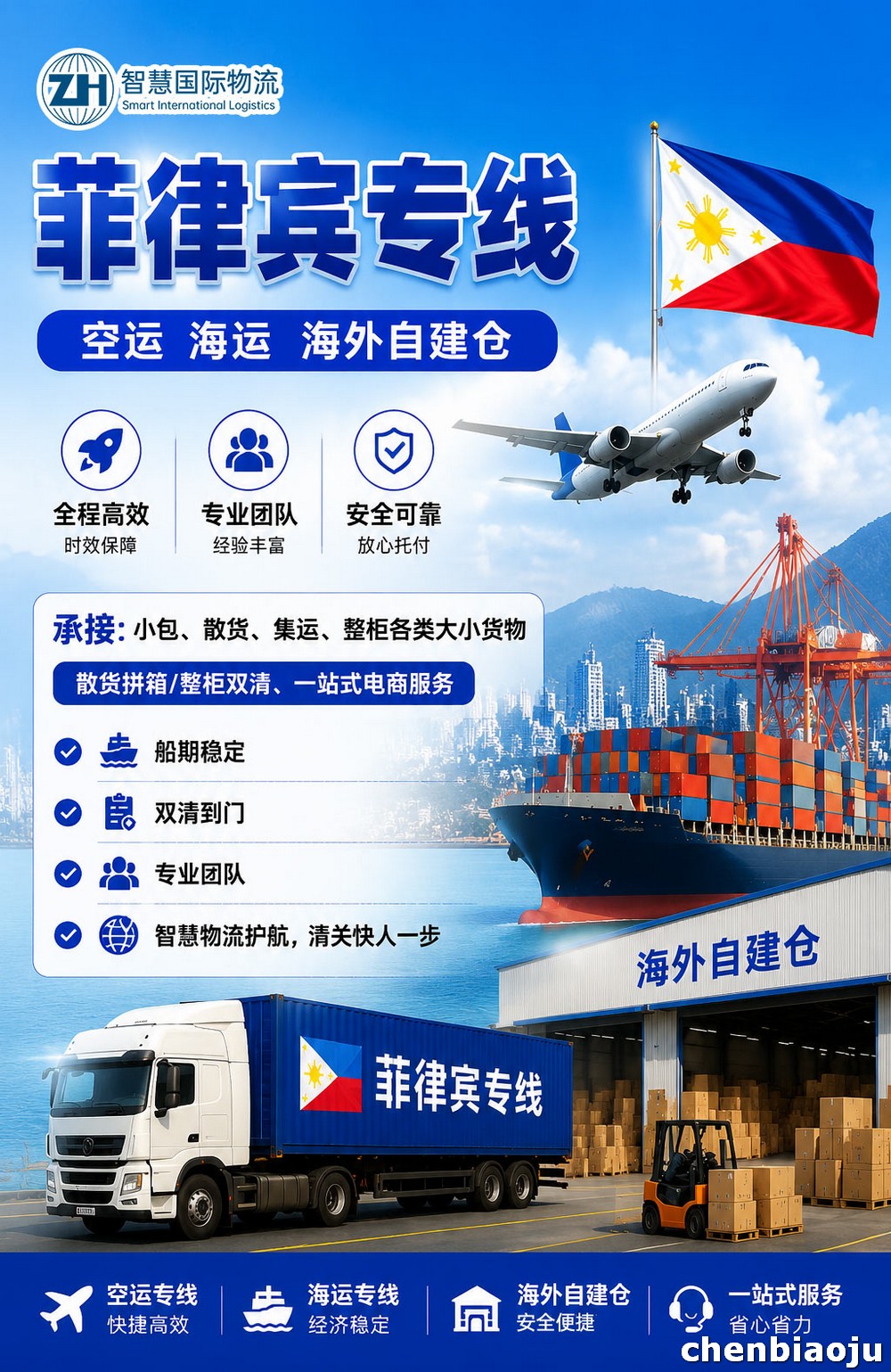 上海海运到菲律宾，支持门到门双清包税